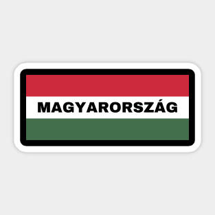 Magyarország in Hungarian Flag Sticker